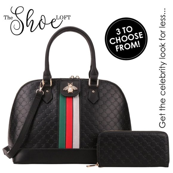 Quilted Bee Striped Backpack and Wallet Set - Picture 8 of 12